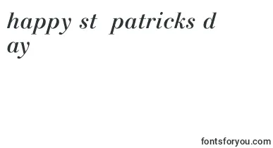 LinotypegianottenMediumitalic font – St Patricks Day Fonts